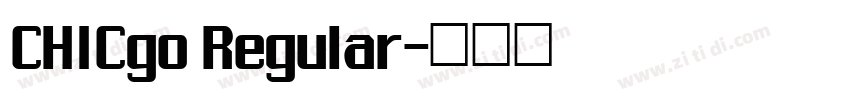 CHICgo Regular字体转换